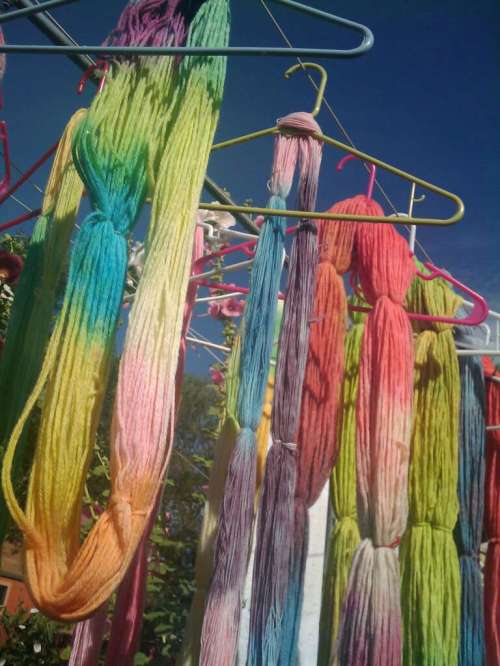 Handpainted yarn